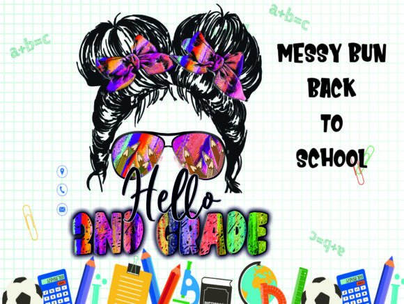 2nd-grade Messy Bun Sublimation: Graphics and Crafts for Branding