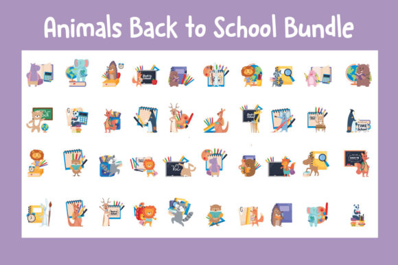 Animals Back to School Bundle