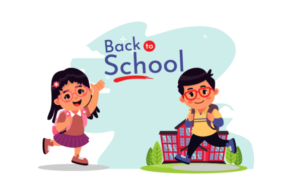 Back School Childhood: Graphics and Icons for Creative Publishing