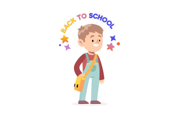 Back School Kid Graphics & Icons