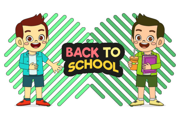 Back School Kid Vectors