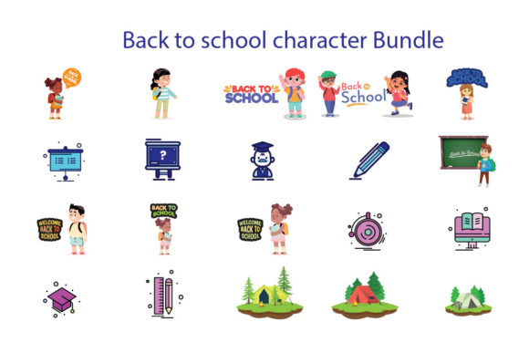 Back to School Character Bundle