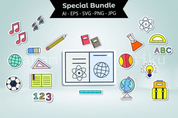 Back to School Stickers Bundle