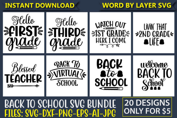 Back to School SVG Bundle Vol.2