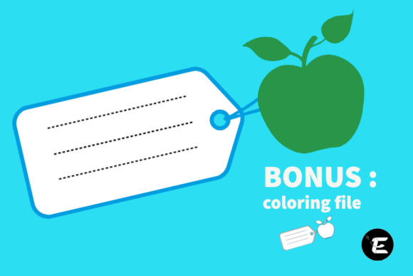 Back to School Tag 3D SVG