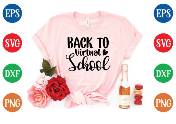 Back to Virtual School Svg Graphics