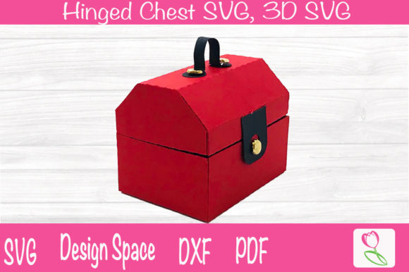 Hinged Chest SVG Tool Box 3D SVG Shapes