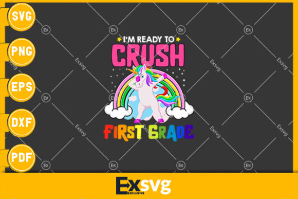 I'm Ready to Crush 1st Grade T-shirt Graphics