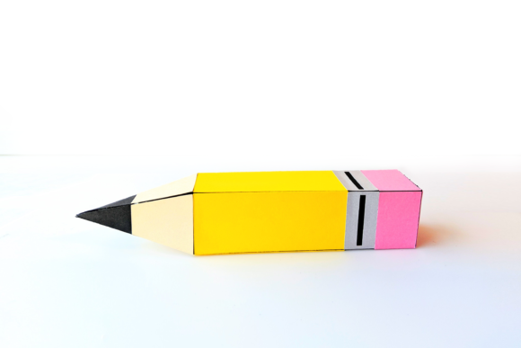 Pencil Gift Box SVG for 3D Gift Boxes